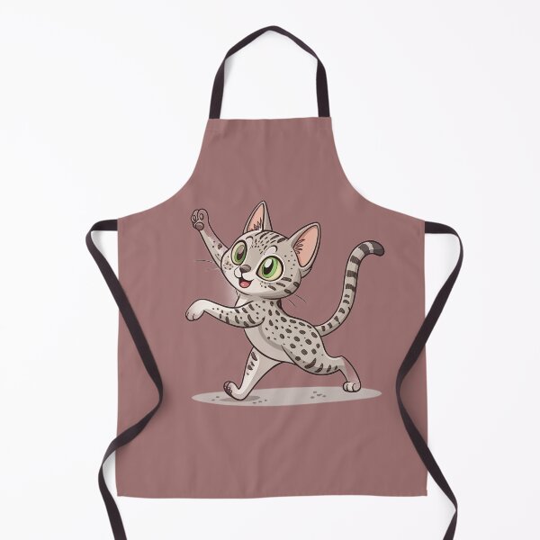 Item preview, Cute Kawaii Egyptian Mau Cat with Green Eyes designed and sold by Mousy17.