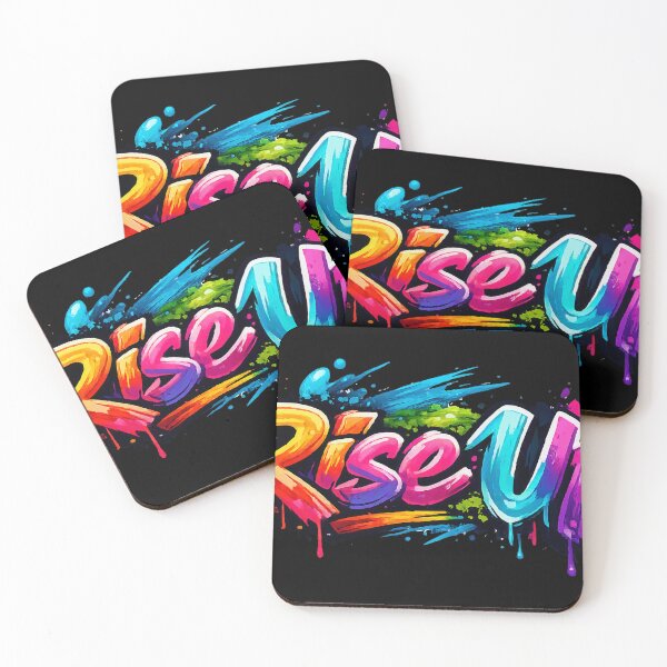 Item preview, Rise Up Graffiti Art — Colorful Paint Splash Street Style Typography designed and sold by lucidfrog.