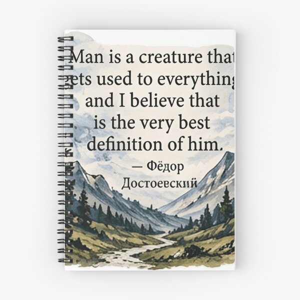 Item preview, Fyodor Dostoyevsky Quotes In Cryllic designed and sold by yunamaliskova.