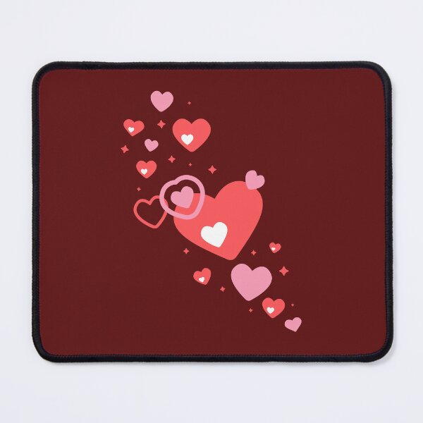 Item preview, Floating Hearts Trail Cute Pink Red Valentines Day designed and sold by SolutionsArt.