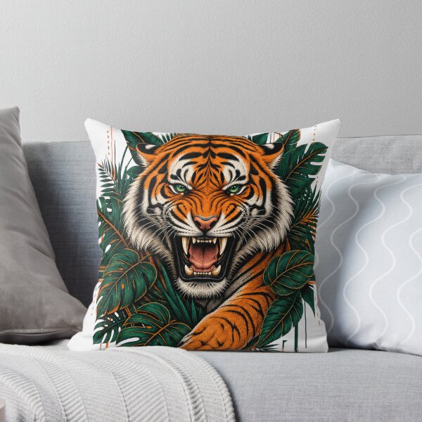 Item preview, Majestic Tiger | Fierce Wildlife Big Cat Graphic T-Shirt designed and sold by rushaib.