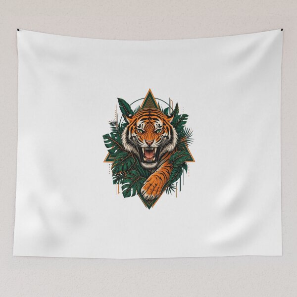 Item preview, Majestic Tiger | Fierce Wildlife Big Cat Graphic T-Shirt designed and sold by rushaib.