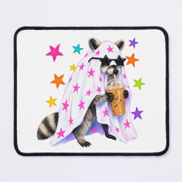 Item preview, Fall Halloween Ghost Pumpkin Raccoon Costume Spooky Season | TRASHY BUT CLASSY designed and sold by wesdesignshop.