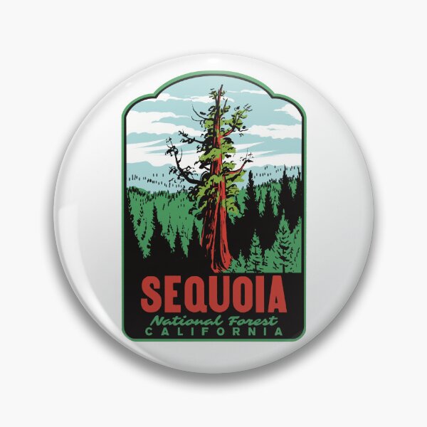 Item preview, Boole Tree Sequoia National Forest Retro Travel Art designed and sold by HalpinDesign.