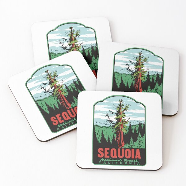 Item preview, Boole Tree Sequoia National Forest Retro Travel Art designed and sold by HalpinDesign.