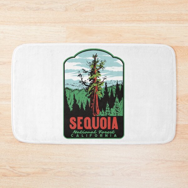 Item preview, Boole Tree Sequoia National Forest Retro Travel Art designed and sold by HalpinDesign.