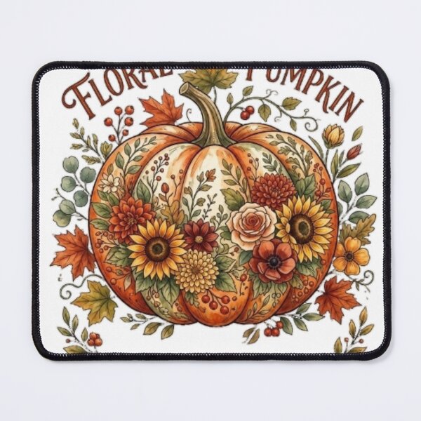 Item preview, Floral Pumpkin designed and sold by khalifadahmane.