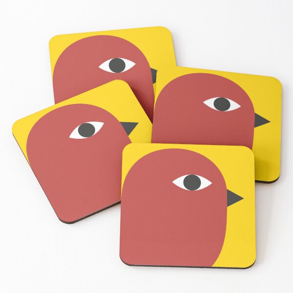 Item preview, Red Bird Minimalist Abstract Design designed and sold by jplrosman.