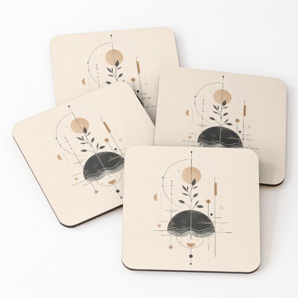 Item preview, Geometric Growth Minimalist Botanical Art designed and sold by VYBORA Studio.