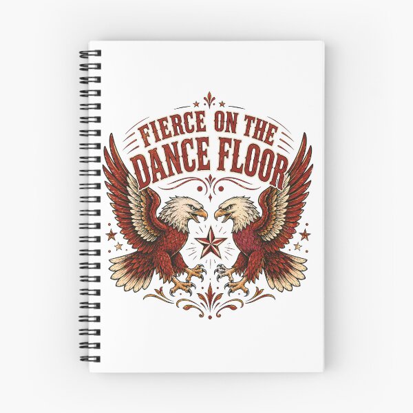 Item preview, Fierce On The Dance Floor Vintage Eagle Emblem Tattoo Style Line Dance Bold Western Dance designed and sold by ZIGLWORKS.