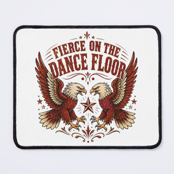 Item preview, Fierce On The Dance Floor Vintage Eagle Emblem Tattoo Style Line Dance Bold Western Dance designed and sold by ZIGLWORKS.