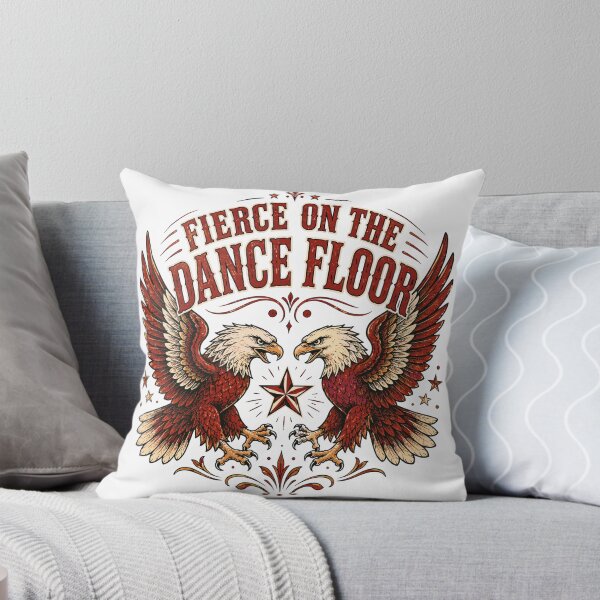 Item preview, Fierce On The Dance Floor Vintage Eagle Emblem Tattoo Style Line Dance Bold Western Dance designed and sold by ZIGLWORKS.