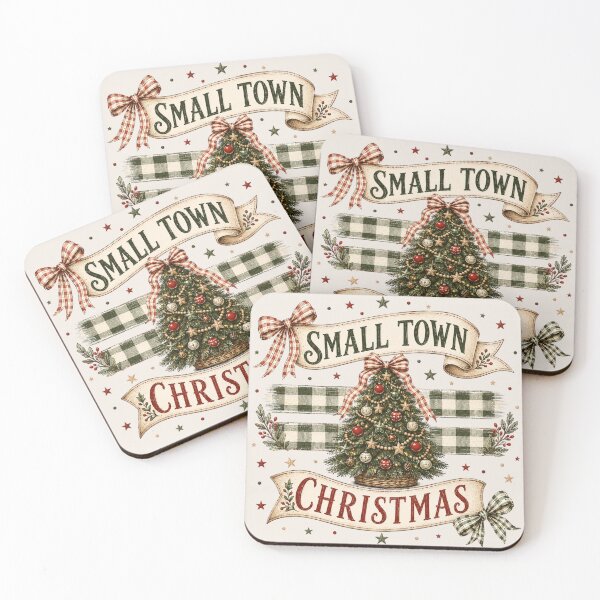 Item preview, Popular Small Town Christmas Dots Stripes Holly Jolly, Distressed Xmas, Funny Merry Santa designed and sold by Quiajia.