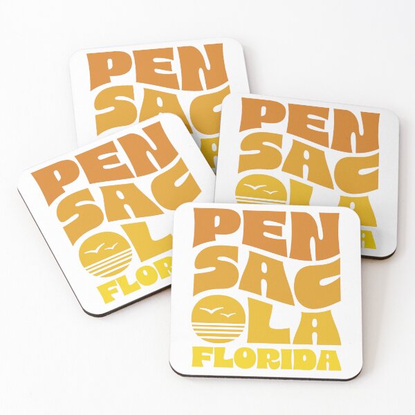 Item preview, Pensacola Stacked Design (Orange Sunset) designed and sold by Justin Ellis.