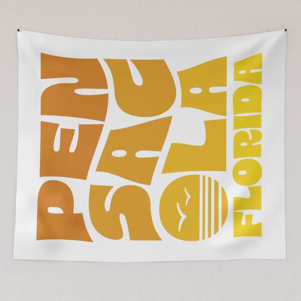 Item preview, Pensacola Stacked Design (Orange Sunset) designed and sold by Justin Ellis.