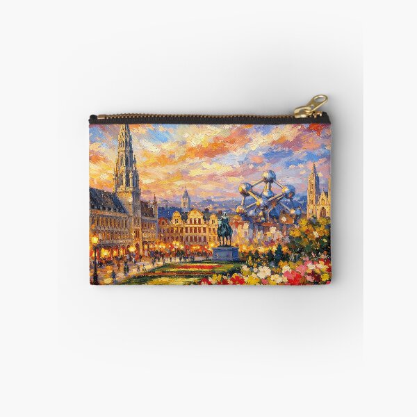 Item preview, Brussels by night painting – A Beautiful City in Europe. designed and sold by GalleryKauffeld.