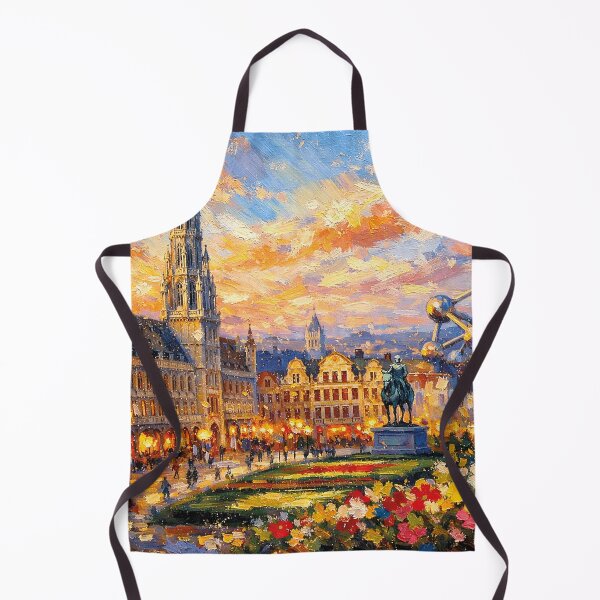 Item preview, Brussels by night painting – A Beautiful City in Europe. designed and sold by GalleryKauffeld.