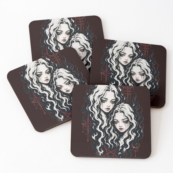 Item preview, Gothic Twin Girls Dark Art designed and sold by Peac7e.
