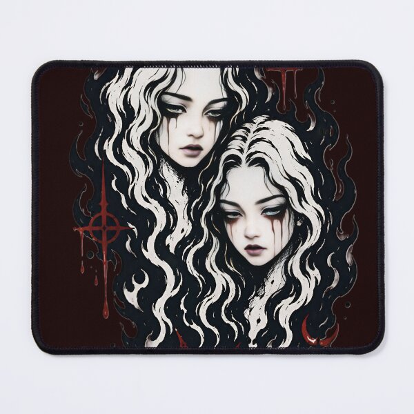 Item preview, Gothic Twin Girls Dark Art designed and sold by Peac7e.