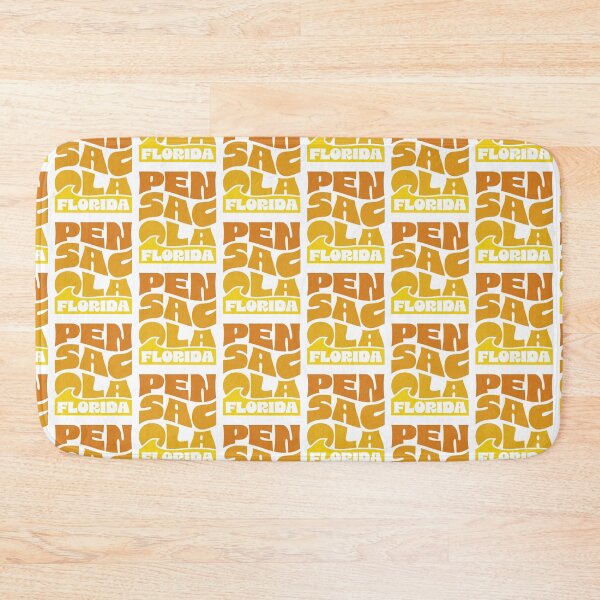 Item preview, Pensacola Stacked Design (Orange Wave) designed and sold by Justin Ellis.