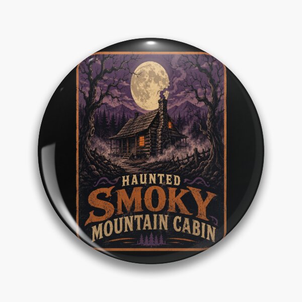 Item preview, Haunted Smoky Mountain Cabin Vintage Halloween Tennessee designed and sold by Globalcitytees.