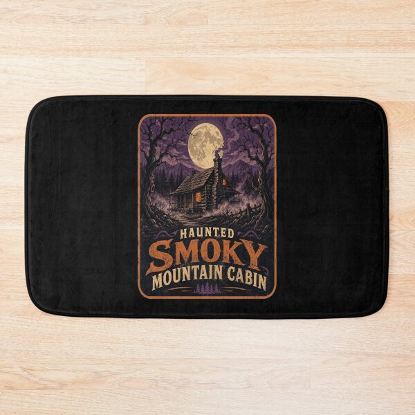 Item preview, Haunted Smoky Mountain Cabin Vintage Halloween Tennessee designed and sold by Globalcitytees.