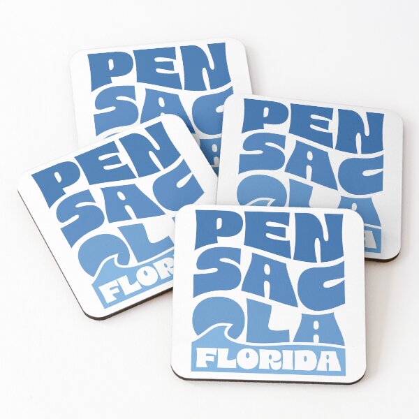 Item preview, Pensacola Stacked Design (Blue Wave) designed and sold by Justin Ellis.