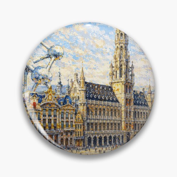 Item preview, A painting of Brussels, Belgium – A Beautiful City in Europe. designed and sold by GalleryKauffeld.