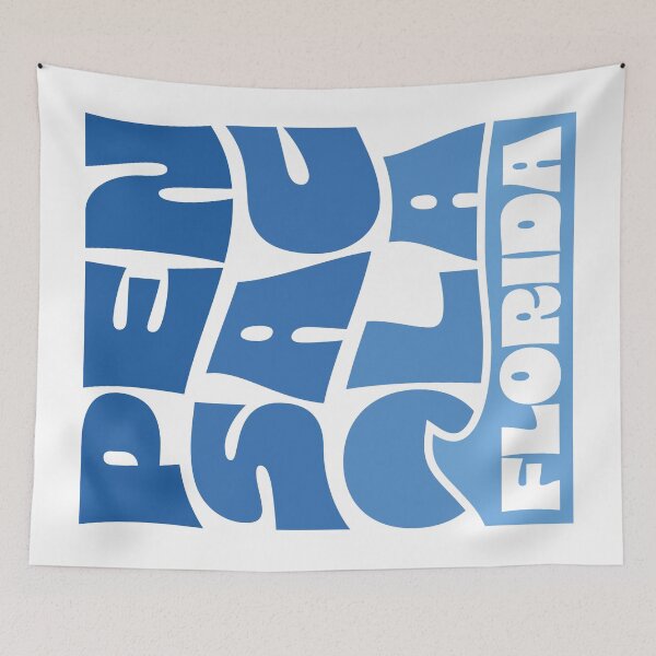 Item preview, Pensacola Stacked Design (Blue Wave) designed and sold by Justin Ellis.