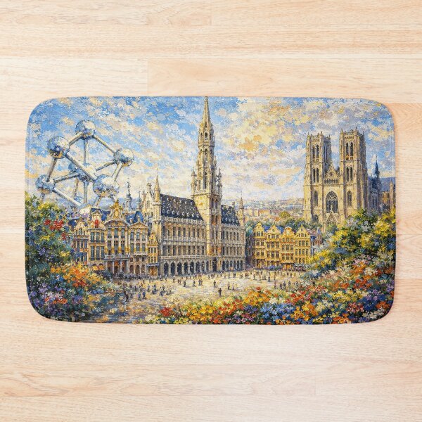 Item preview, A painting of Brussels, Belgium – A Beautiful City in Europe. designed and sold by GalleryKauffeld.