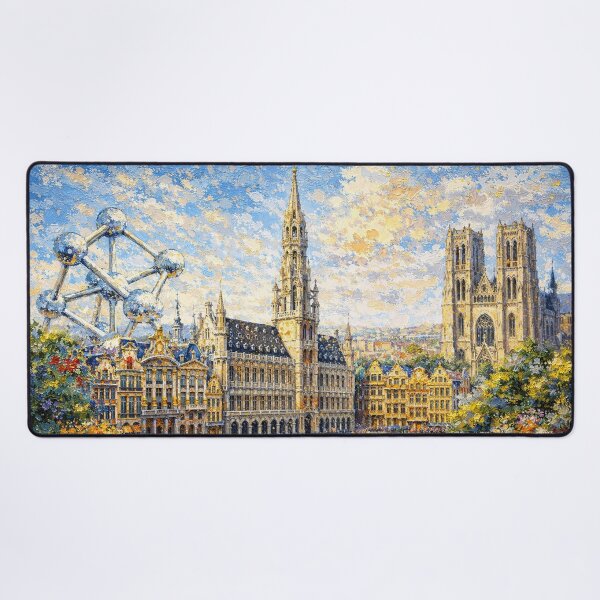 Item preview, A painting of Brussels, Belgium – A Beautiful City in Europe. designed and sold by GalleryKauffeld.