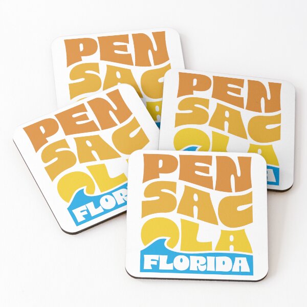Item preview, Pensacola Stacked Design (Full-Color Wave) designed and sold by Justin Ellis.