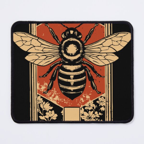 Item preview, Gothic Honey Bee Japanese Insect Art Dark Pollinat designed and sold by denkorea.