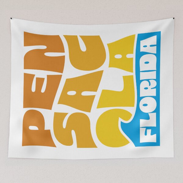 Item preview, Pensacola Stacked Design (Full-Color Wave) designed and sold by Justin Ellis.