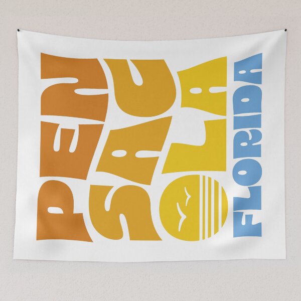 Item preview, Pensacola Stacked Design (Full-Color Sunset) designed and sold by Justin Ellis.