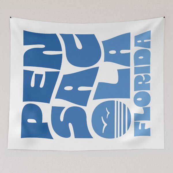Item preview, Pensacola Stacked Design (Blue Sunset) designed and sold by Justin Ellis.
