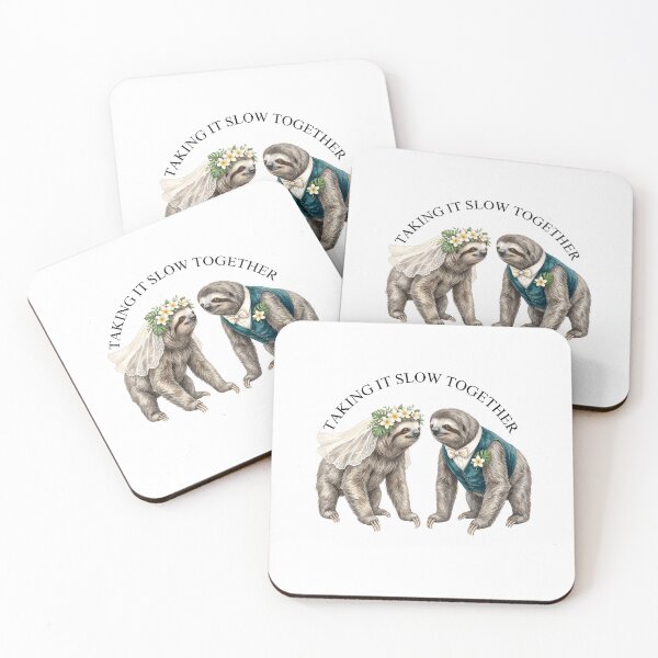 Item preview, Sloth Wedding Couple designed and sold by Roy & Tiffany.