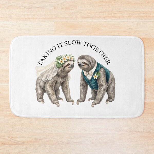 Item preview, Sloth Wedding Couple designed and sold by Tiffany Roy.