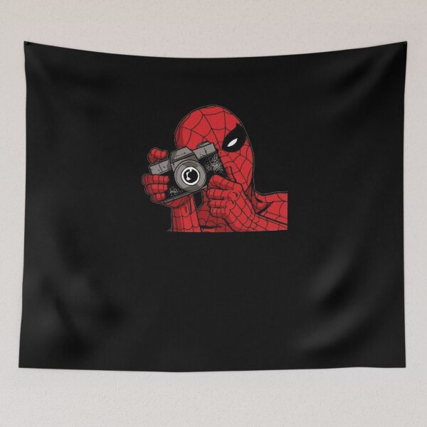 Item preview, Masked Web Hero Photographer Retro Comic Camera Street Art designed and sold by Cheliasbix.