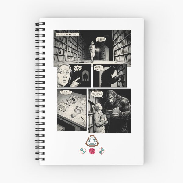 Item preview, The Silent Archive: Bigfoot Discovered Reading Rare Folios designed and sold by Whimsy Trail Co.