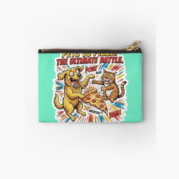 Item preview, Pets Vs Pizza The Ultimate Battle Funny Cartoon Art designed and sold by DailySparks.
