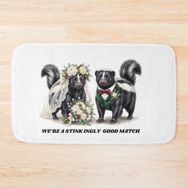 Item preview, Skunk Wedding Couple designed and sold by Tiffany Roy.