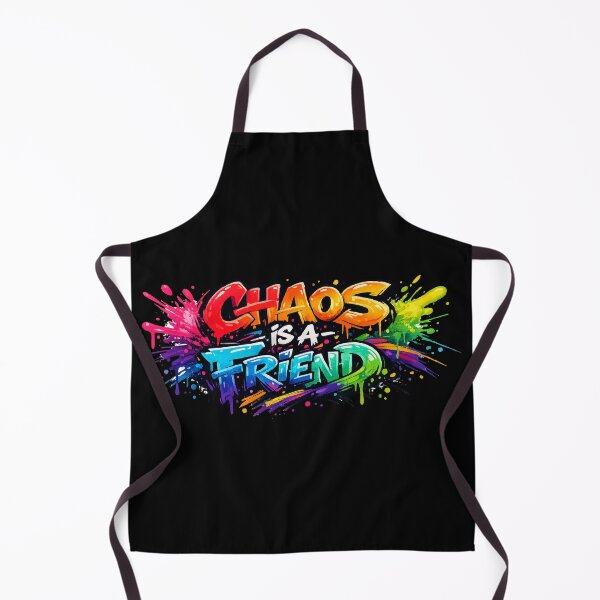 Item preview, Chaos is a Friend Graffiti Art — Colorful Paint Splash Street Style Typography designed and sold by lucidfrog.