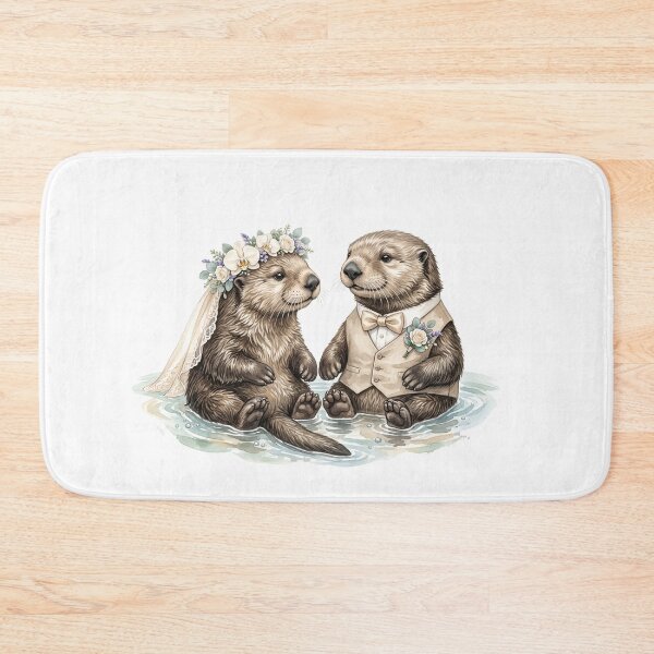 Item preview, Sea Otter Wedding designed and sold by Tiffany Roy.