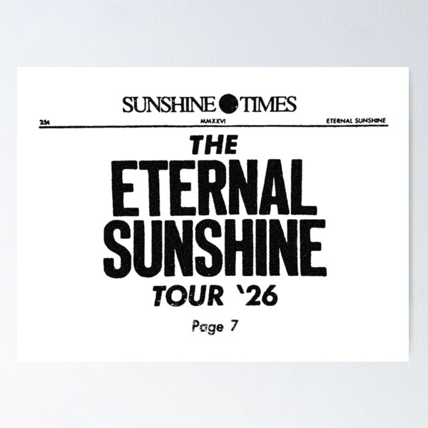 Item preview, the eternal sunshine tour newspaper designed and sold by brighter days inc..