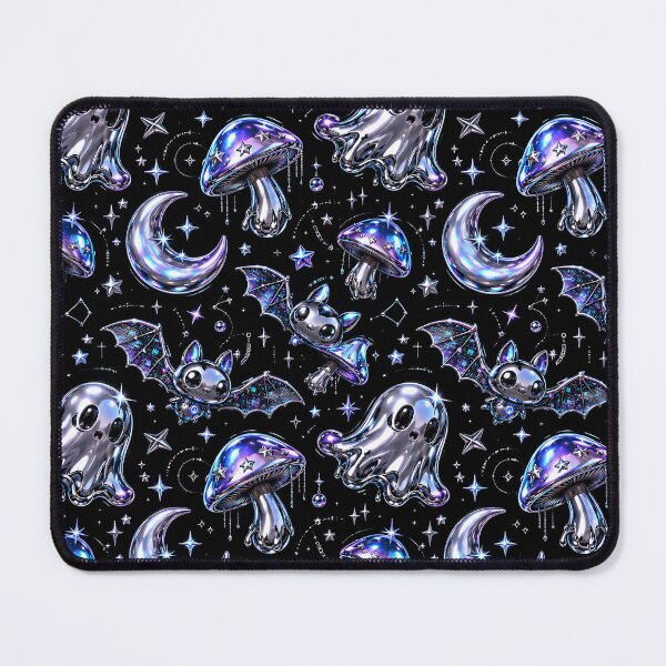 Item preview, Y3K Holographic Chrome Space Ghost Pattern designed and sold by Thai Vibe Studio.