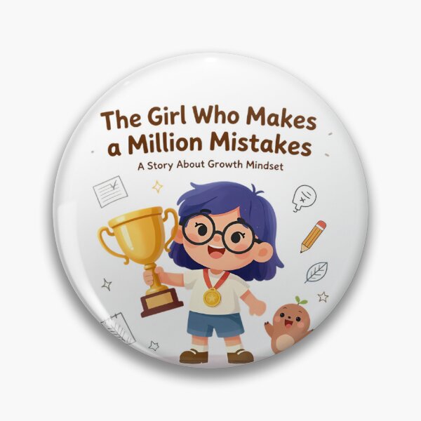 Item preview, The Girl Who Makes Mistakes – Growth Mindset designed and sold by HoMya.