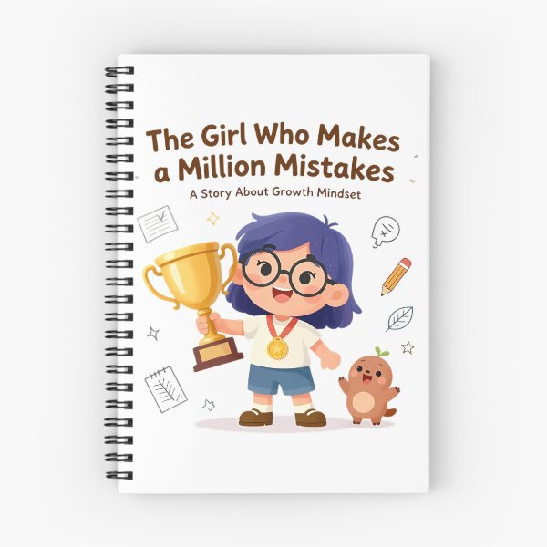 Item preview, The Girl Who Makes Mistakes – Growth Mindset designed and sold by HoMya.