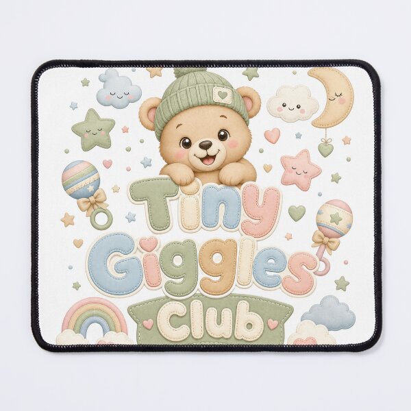 Item preview, Tiny Giggles Club | Cute Baby & Kids Typography T-Shirt designed and sold by rushaib.