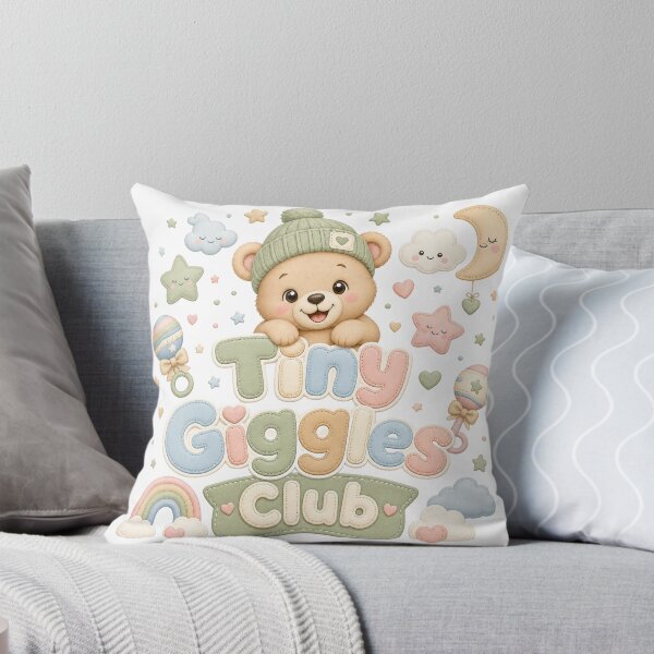 Item preview, Tiny Giggles Club | Cute Baby & Kids Typography T-Shirt designed and sold by rushaib.